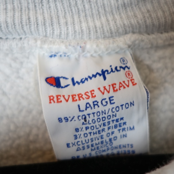 Vtg Columbia University Reverse Weave Champion Double-Sided Sweater, Size Large - Picture 9 of 9